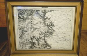 Wandbild Karte Koblenz