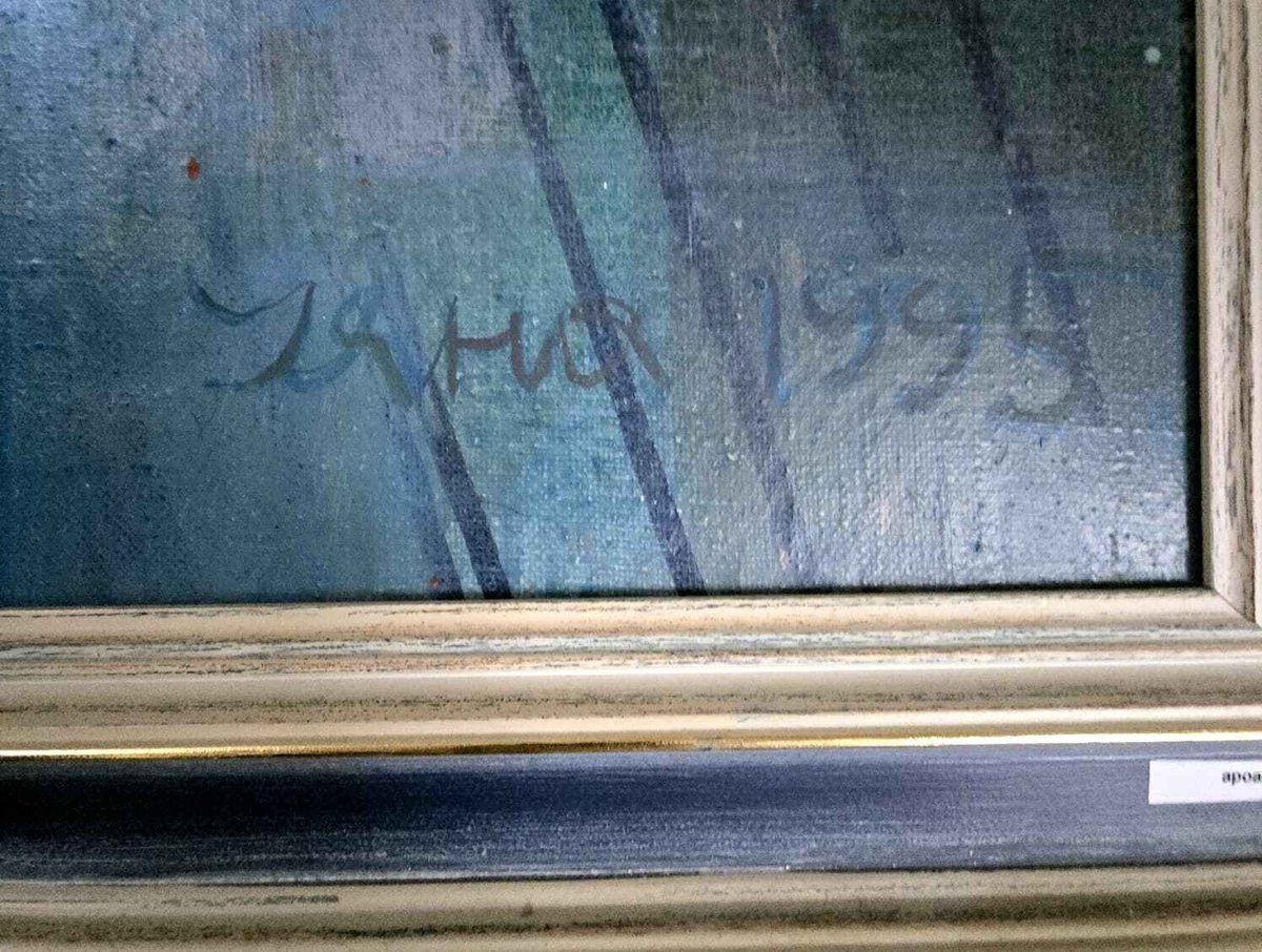 Aslangeri Ujanajew – Komposition Nr. 519, Öl – Bild 3