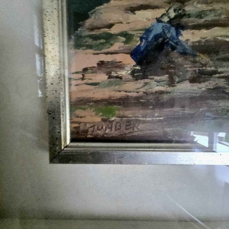 Tomber – Olivenernte, 1980, Öl/Lw., signiert