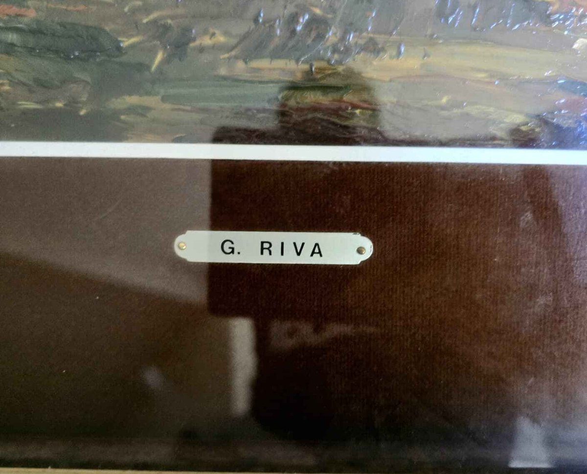 G. Riva – Sommer, 1980, Öl/Lw., signiert – Bild 3