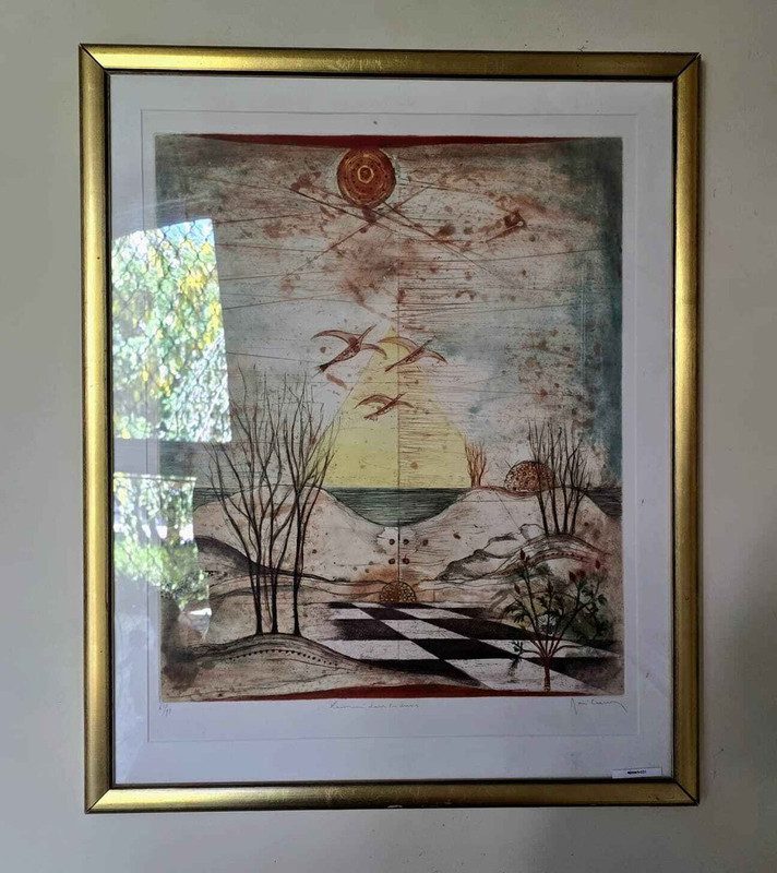 René Carcan – Lumini dans les dunes, Litho