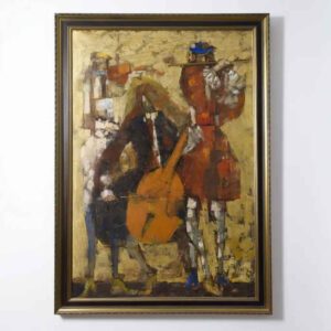 Aleksandar Jeremic – Trio, Öl/Lw., signiert