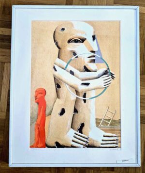 Horst Antes – Kopffüßler mit Reif, Lithographie