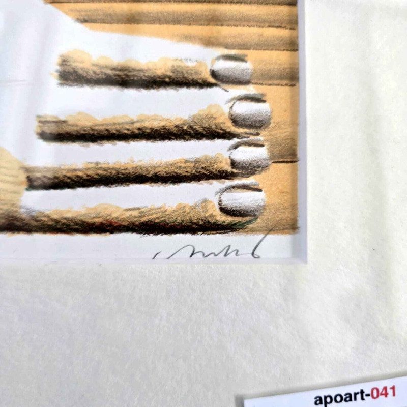 Horst Antes – Kopffüßler mit Reif, Lithographie