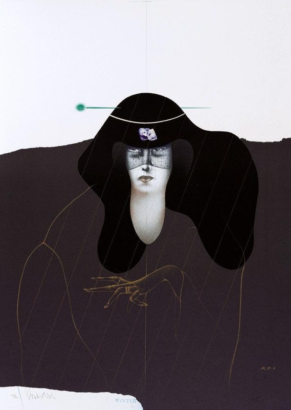 Paul Wunderlich – Winter, Lithographie