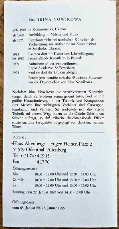 Irina Nowikowa – Familienportrait, Öl/Lw. – Bild 4