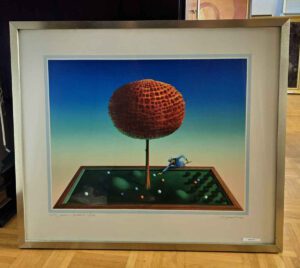 Rudolf Hausner – Adam Billiard, Lithographie