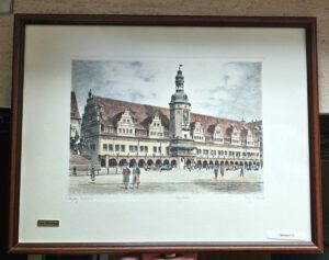 Albrecht Bruck – Leipziger Rathaus, Radierung