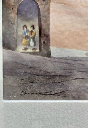 Siena – Torre del Mangia, Aquarell 2004