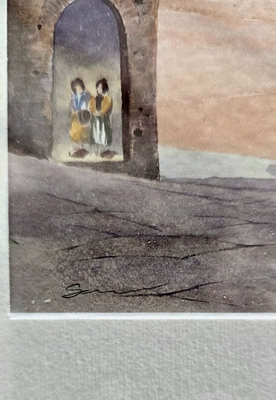 Siena – Torre del Mangia, Aquarell 2004