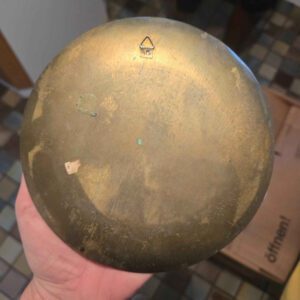 Vintage Wandteller Messing & Email