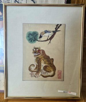 Tiger & Elster, Minhwa, gerahmt