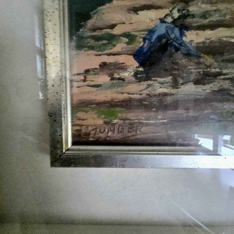 Tomber – Olivenernte, 1980, Öl/Lw., signiert