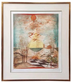 René Carcan – Lumini dans les dunes, Litho