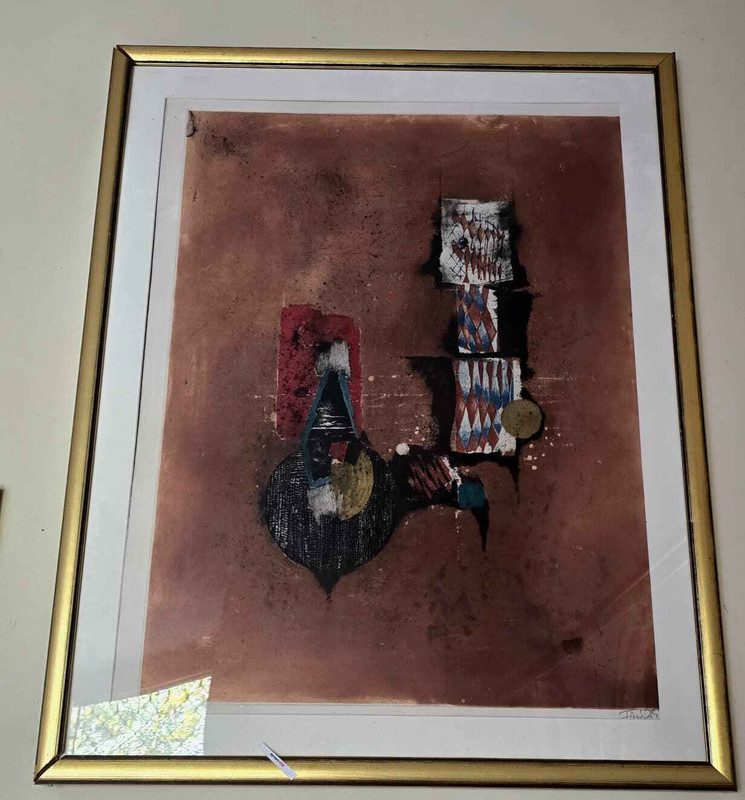 René Carcan – Lumini dans les dunes, Litho