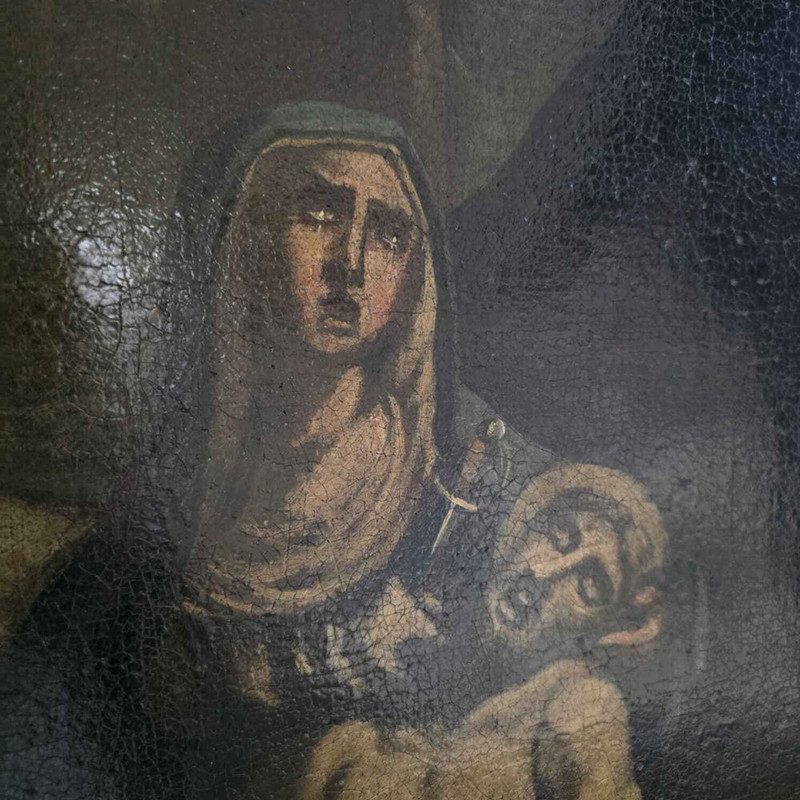 Unbekannt – Maria mit Dolch, 16. Jh., Öl