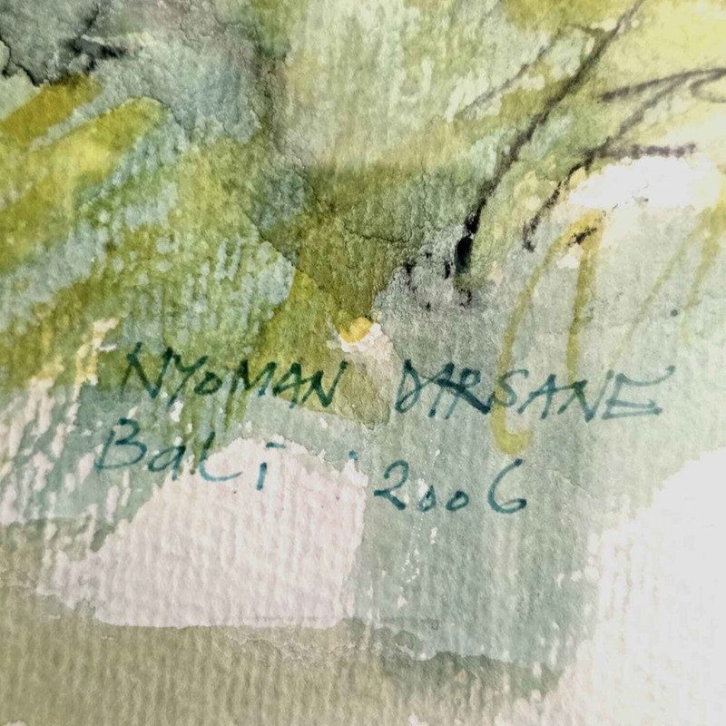 Nyoman Darsane – Baum, 2006, Öl/Lw.