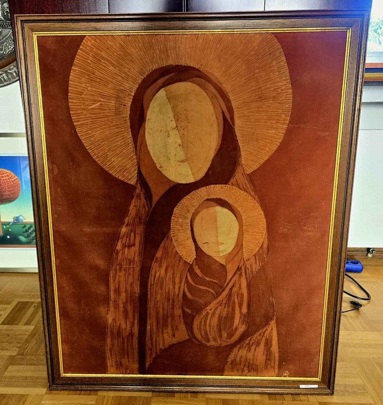 Catarina Mutra – Madonna mit Kind, Batik
