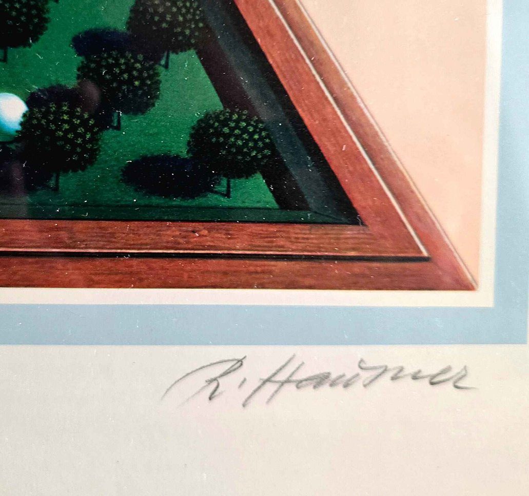 Rudolf Hausner – Adam Billiard, Lithographie