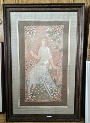 H. Westphal – Allegorische Frauenfigur, Textil