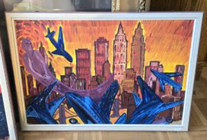 Friedrich Röhrig – Weltuntergang, Öl/Lw. 1987