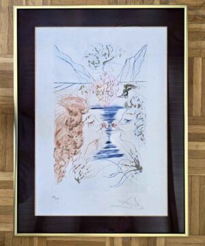 Dalí – Der Kuss, Farbradierung
