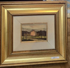 Ländliches Haus mit Weg