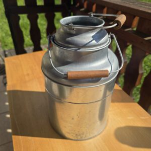 Aluminium-Milchkannen, 2er Set