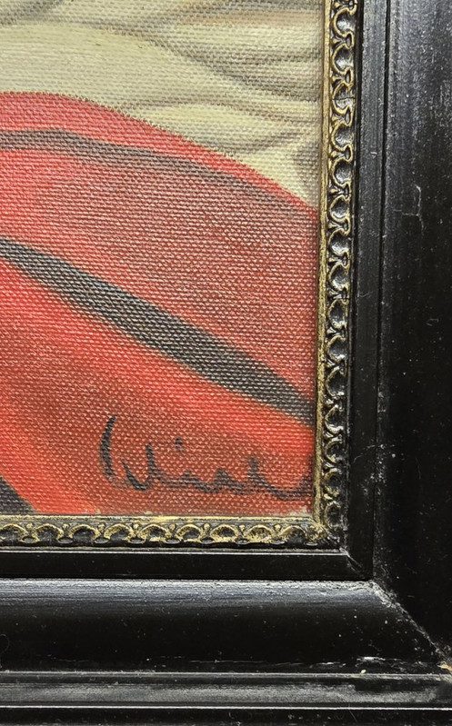 Der Flötenmann, Öl auf Leinwand ca. 55×40