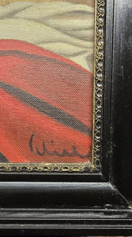 Der Flötenmann, Öl auf Leinwand ca. 55×40