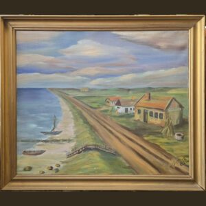 Hougård – Küstenlandschaft, 1962, Öl/Lw.