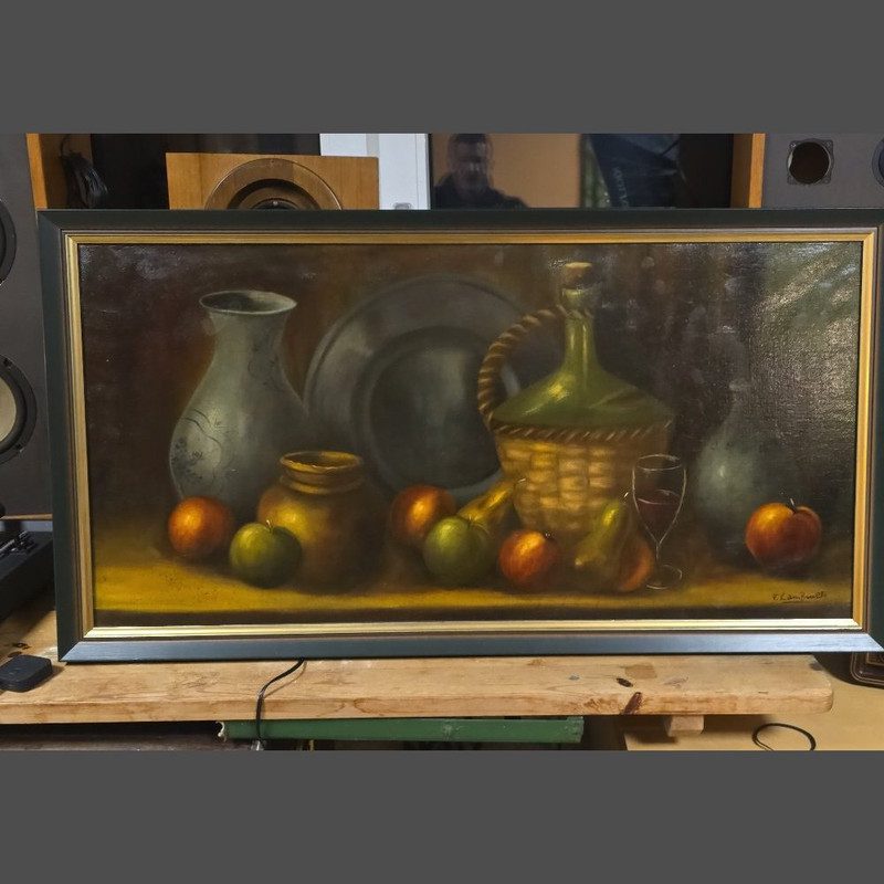 V. Lambrechts – Stillleben, Öl/Lw., signiert