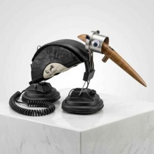 Vinyl-Art Nachttischlampe E14, Einzelstück