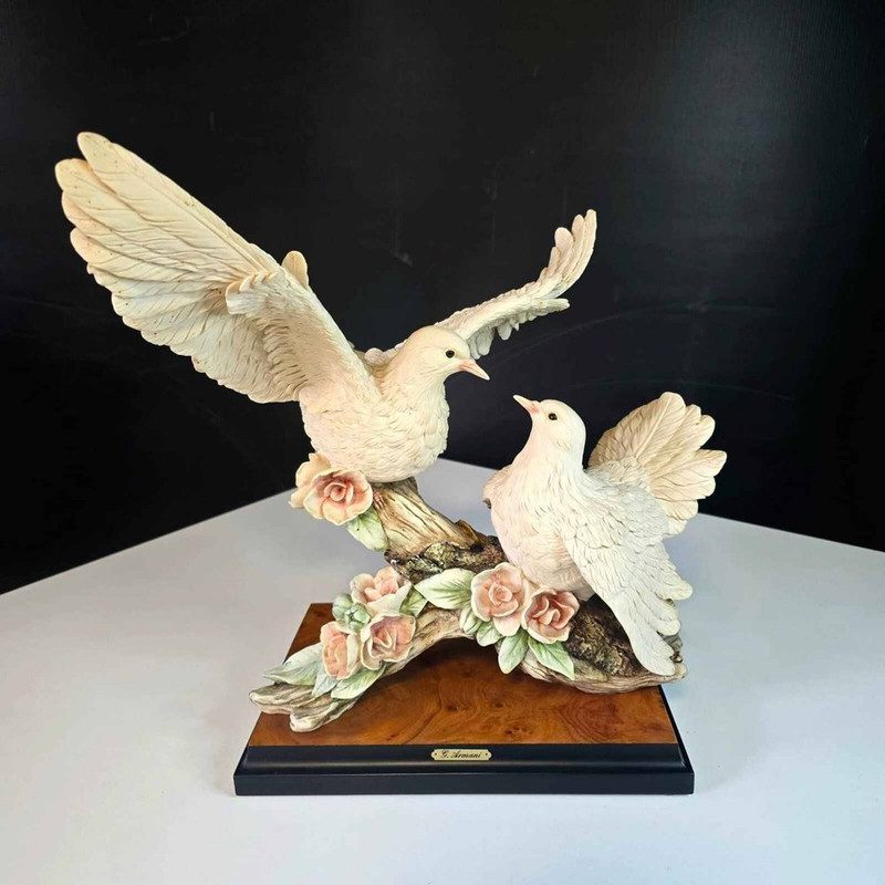 Giuseppe Armani Tauben-Skulptur, Florenz 1989