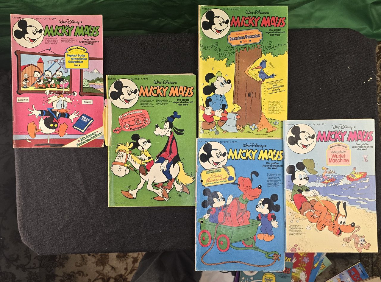 Micky Maus Hefte 1977–1981, 13 Stück