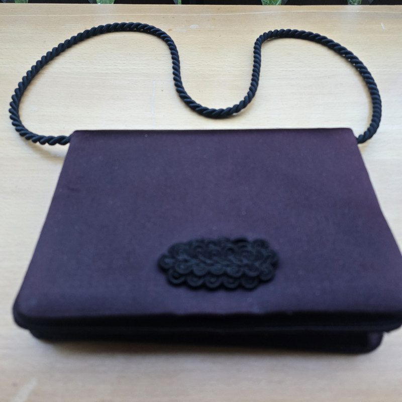 Clutch Red Snake Abendtasche, Vintage – Bild 3